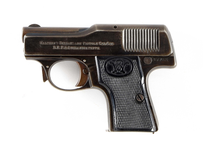 (C) WALTHER MODEL 1 FIRST VARIANT SEMI AUTOMATIC PISTOL.
