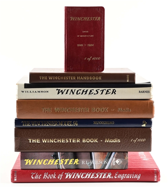 LOT OF 8: WINCHESTER REFERENCE BOOKS.