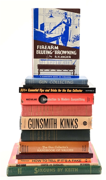 LOT OF 13: GUNSMITHING AND COLLECTING BOOKS.