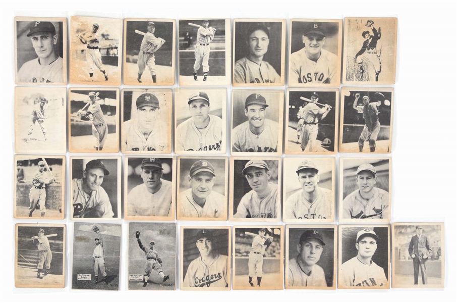 LOT OF 28: VARIOUS 1930S PLAYBALL BASEBALL CARDS