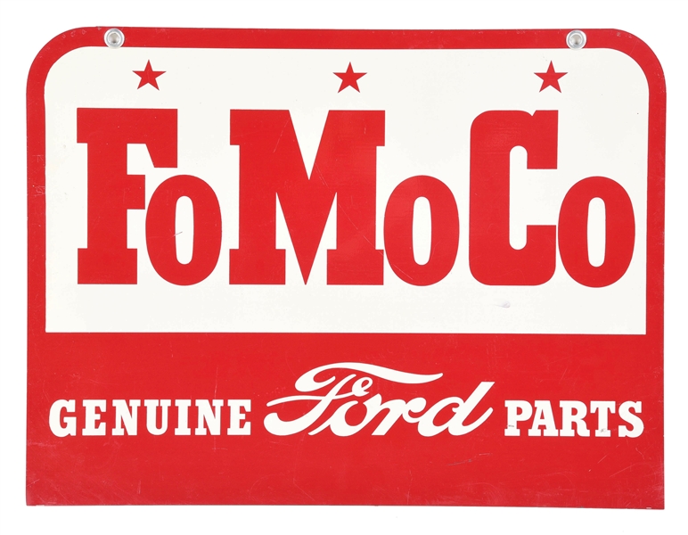 FORD MOTOR COMPANY PAINTED METAL SIGN.