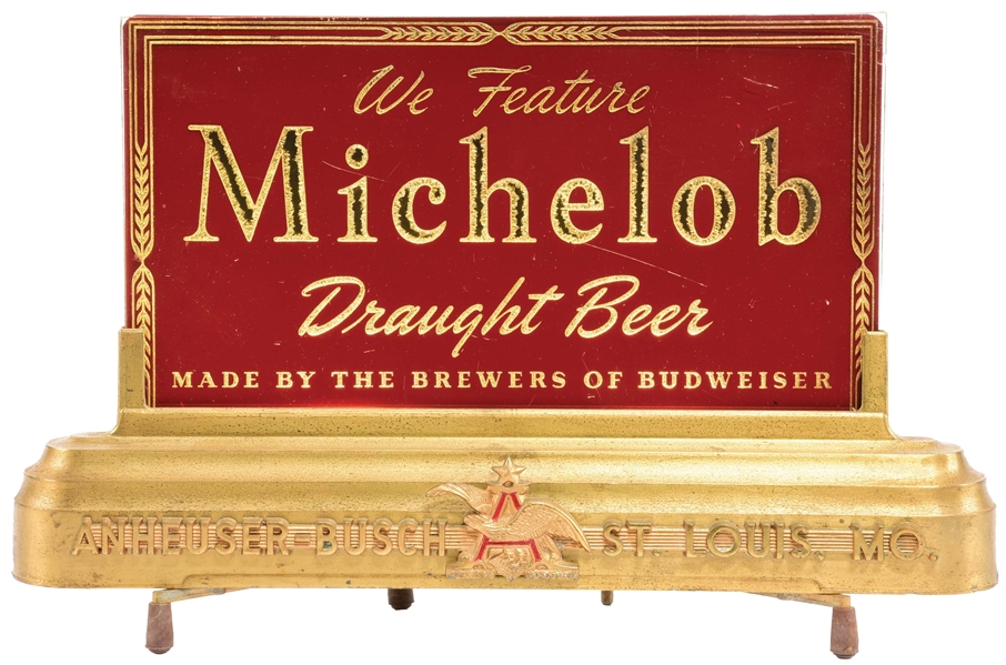 ANHEUSER-BUSCH MICHELOB LIGHTED BACK BAR SIGN.