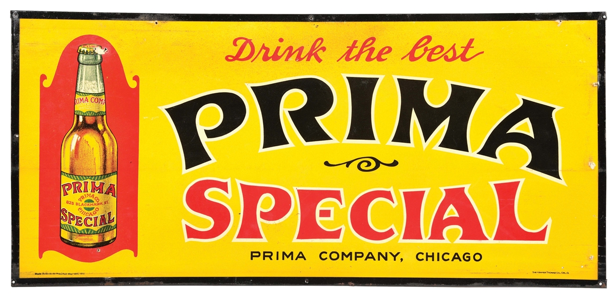 PRIMA SPECIAL KEMPER THOMAS SIGN W/ BOTTLE GRAPHIC.