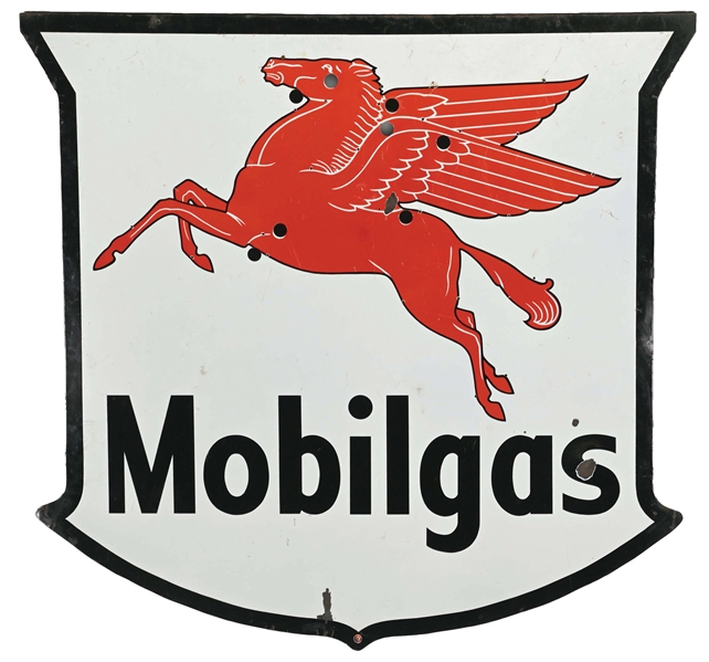 MOBILGAS PORCELAIN NEON SKIN W/ PEGASUS GRAPHIC.