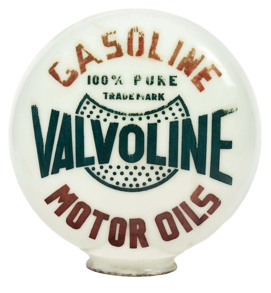 VALVOLINE GASOLINE & MOTOROILS GLOBE.