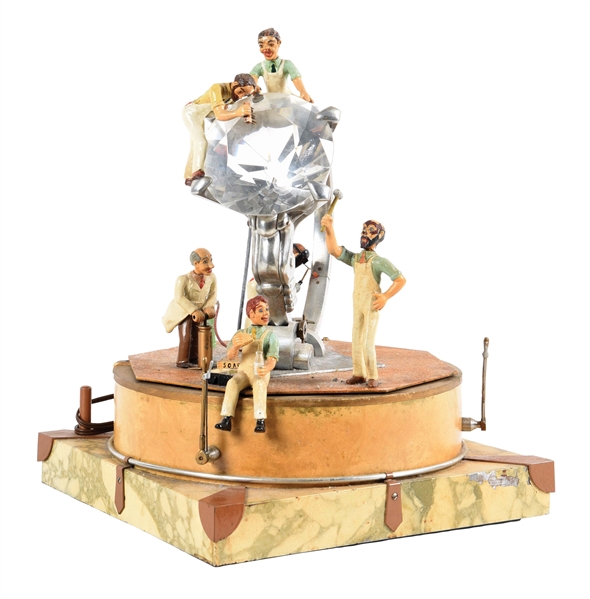 BARANGER JEWELRY STORE DISPLAY "THE DIAMOND CLEANERS" W/ ORIGINAL SHIPPING BOX.