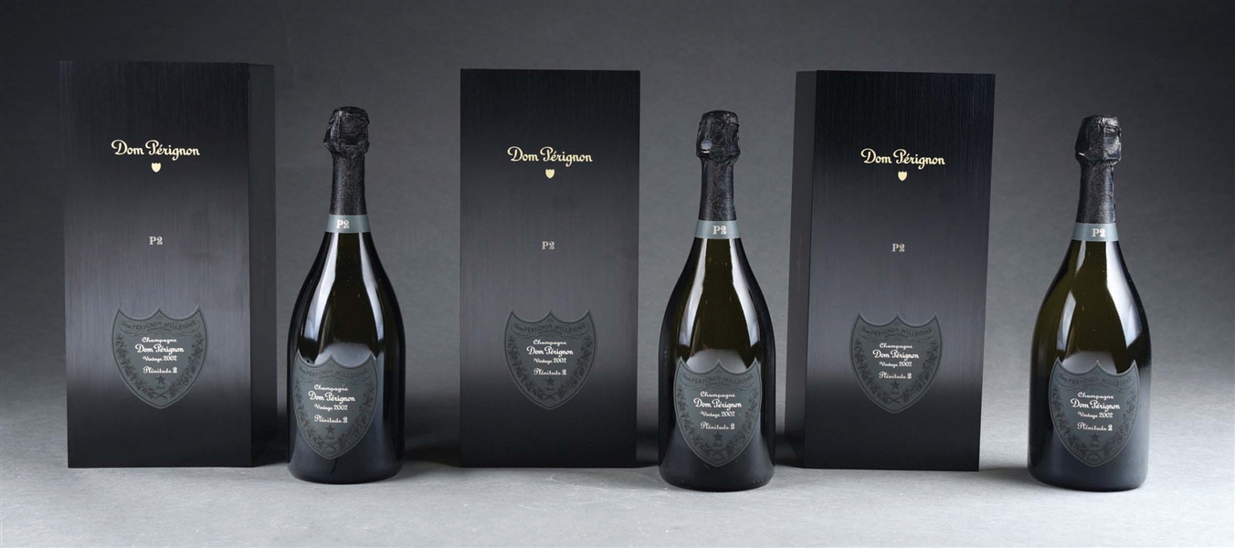 DOM PERIGNON PLENITUDE2 3 BOTTLE SET 2002 