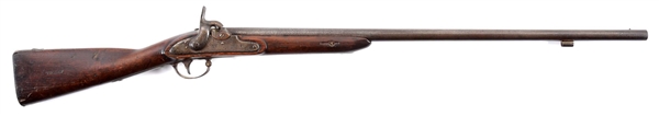 (A) SPRINGFIELD MODEL 1816 CUT DOWN MUSKET CONVERTED TO PERCUSSION.
