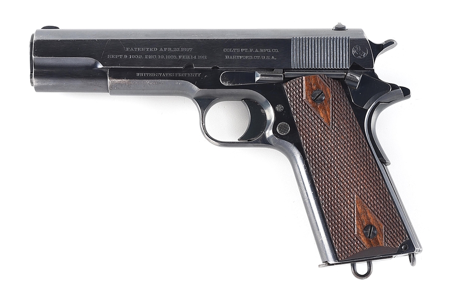 (C) COLT 1911 .45 ACP SEMI-AUTOMATIC PISTOL (1913).