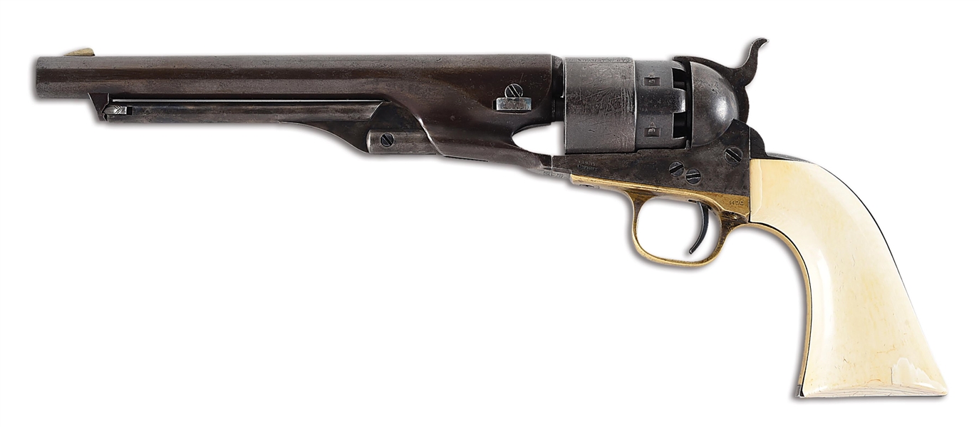 (A) FINE COLT MODEL 1860 ARMY PERCUSSION REVOLVER.