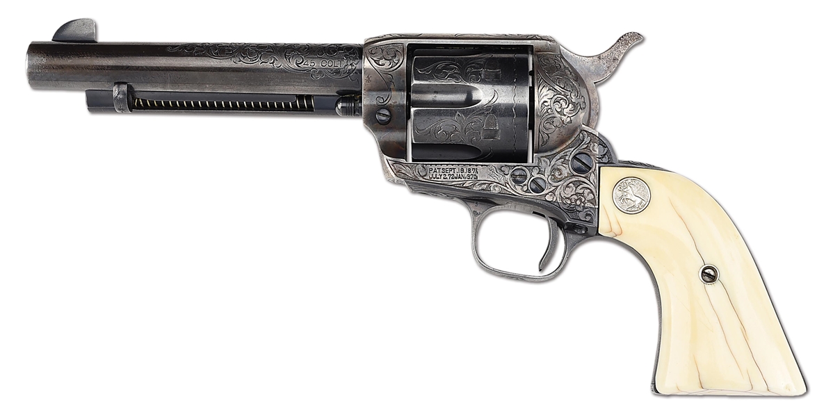 (C) FACTORY ENGRAVED COLORADO SHIPPED COLT SINGLE ACTION ARMY REVOLVER.