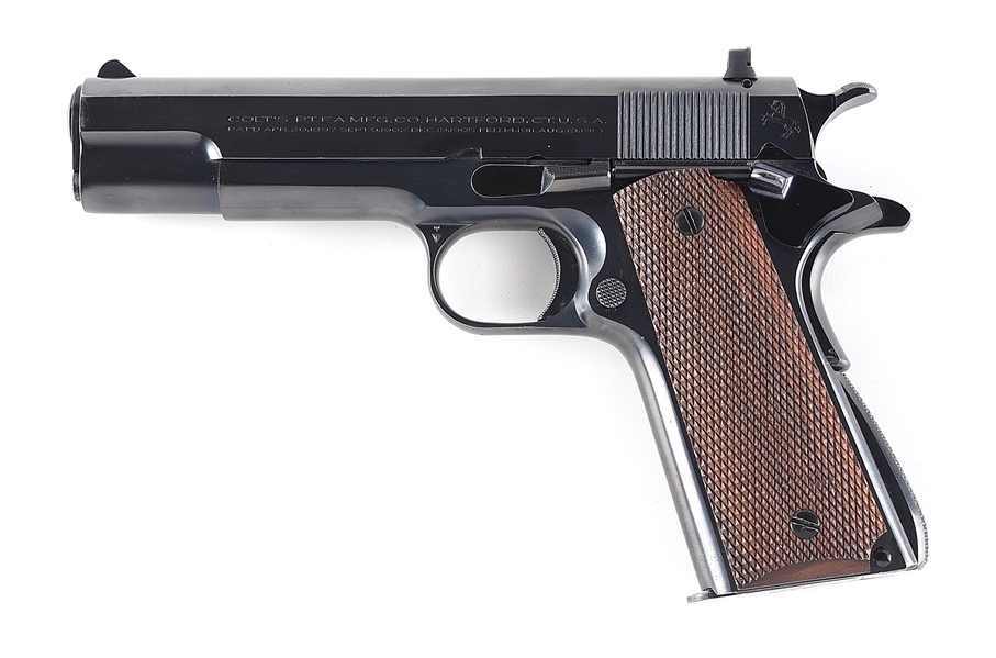 (C) PRE-WAR COMMERCIAL COLT ACE .22 LR SEMI-AUTOMATIC PISTOL (1940).