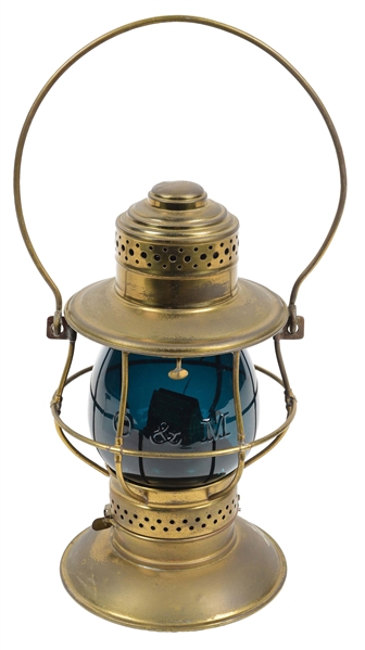 O&M RAILROAD LANTERN.