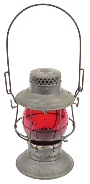 D & H CO RAILROAD LANTERN.