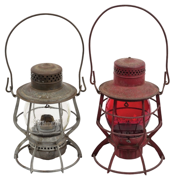 LOT OF 2: RAILROAD LANTERNS.