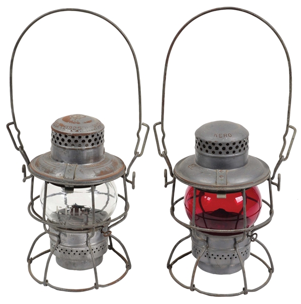 LOT OF 2: RAILROAD LANTERNS.