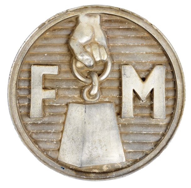 FAIRBANKS MORSE LOCOMOTIVE LOGO PLATE.