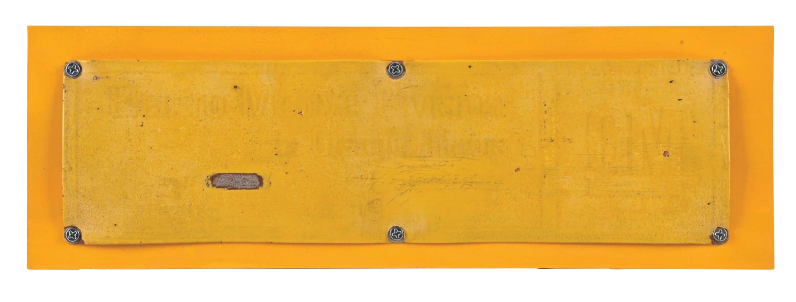 DIESEL LOCOMOTIVE BUILDERS PLATE.