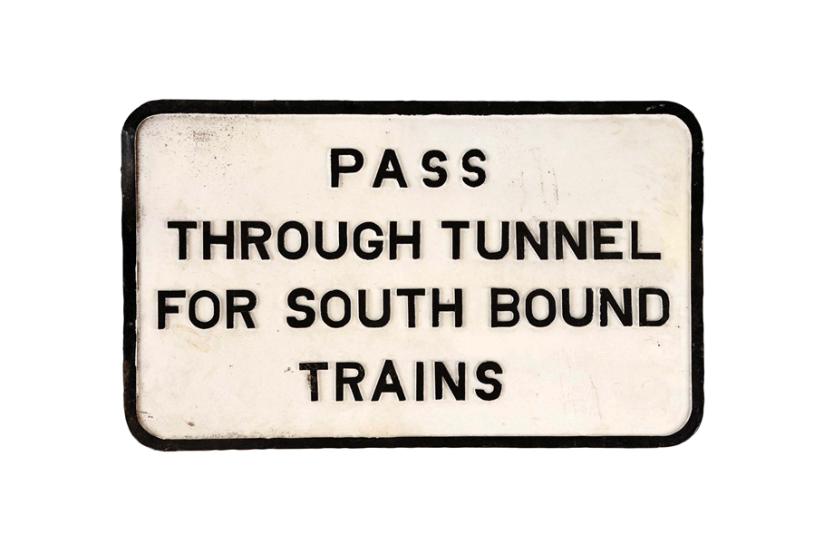 RAILROAD SIGN.