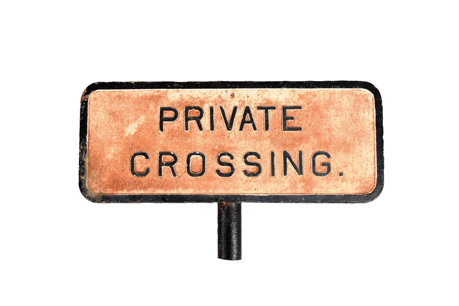 RAILROAD SIGN.