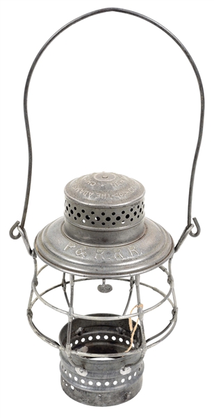 P&R RR RAILROAD LANTERN.