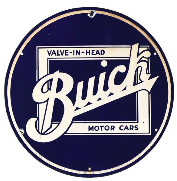 PORCELAIN BUICK LOGO SIGN.