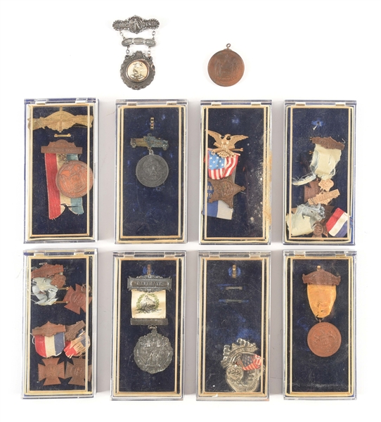 LOT OF CIVIL WAR VETERAN MEDALS.