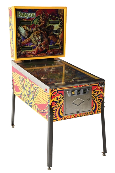 25¢ BALLY "PARAGON" FANTASY PINBALL MACHINE.