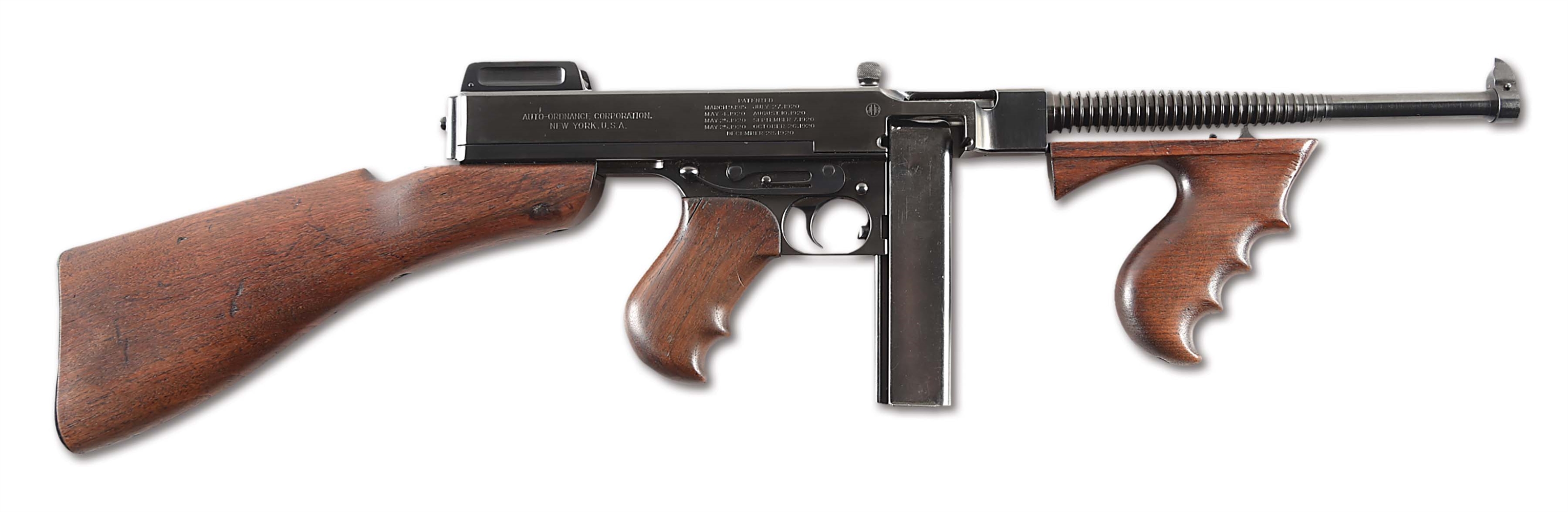 (N) BEAUTIFUL HIGH CONDITION COLT 1921A THOMPSON 1921 MACHINE GUN (CURIO AND RELIC).