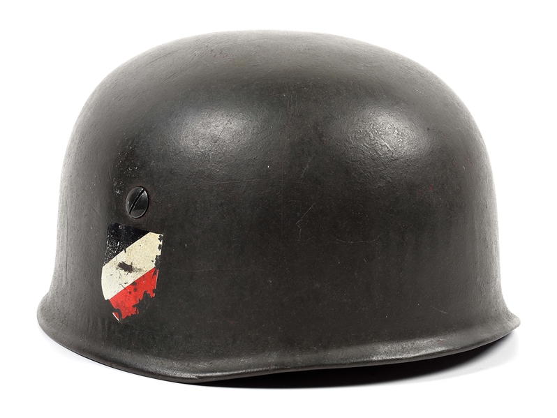 GERMAN WWII M38 FALLSCHIRMJAEGER LATE FLARED RIM HELMET.