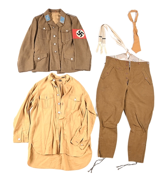 THIRD REICH STURMABTEILUNG (SA) OFFICER UNIFORM GROUPING.