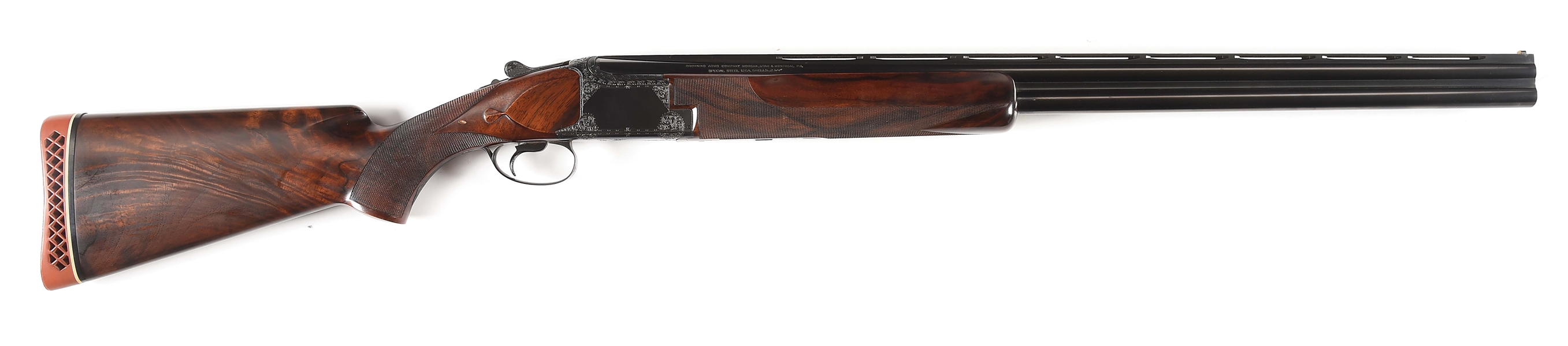 (M) FN BROWNING SUPERPOSED OVER UNDER SHOTGUN WITH BROADWAY RIB AND HARD CASE.