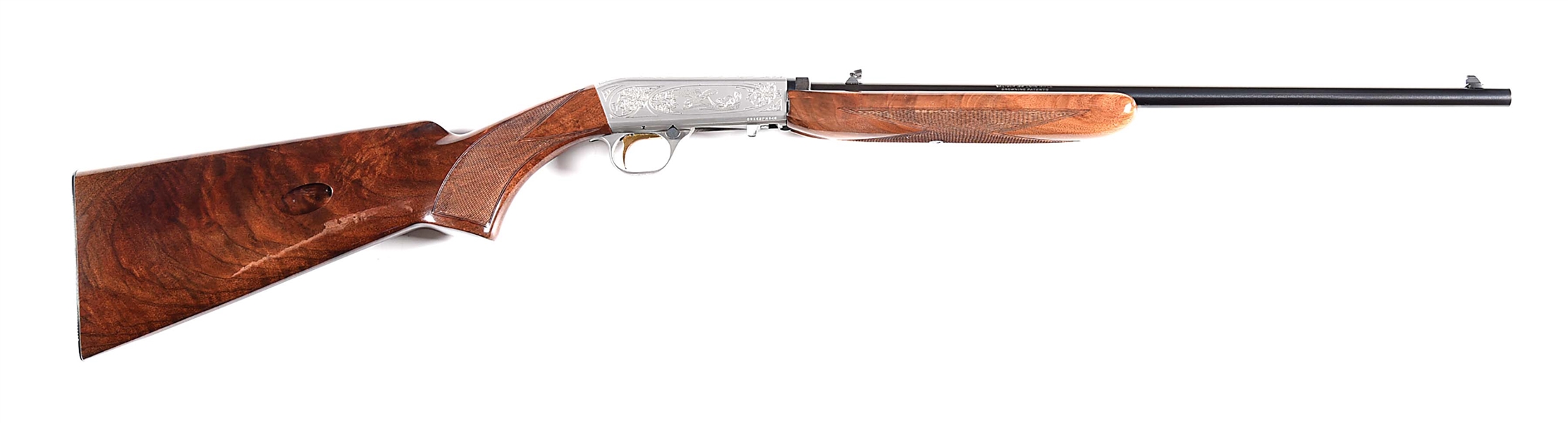 (M) BROWNING SA-22 GRADE II .22 LR SEMI-AUTOMATIC RIFLE WITH BOX.