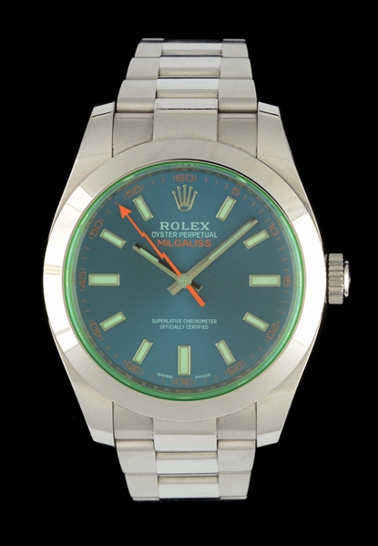 MENS ROLEX OYSTER PERPETUAL MILGAUSS WRISTWATCH, REF. 116400GV