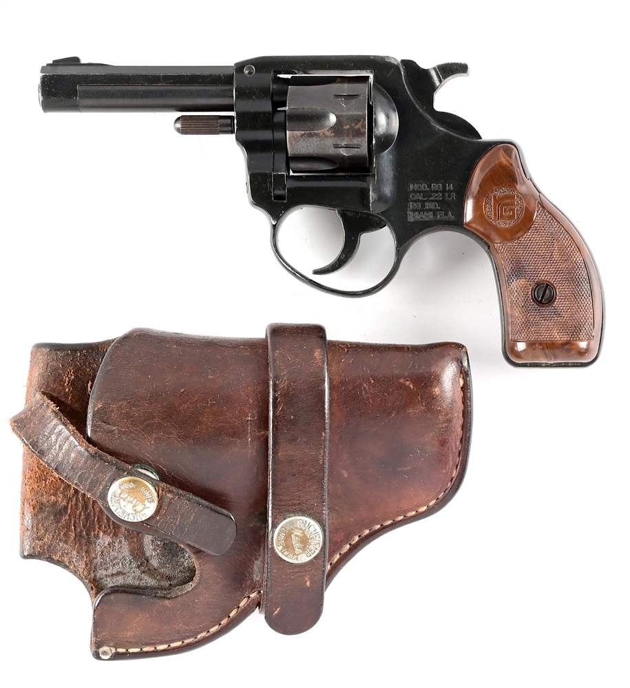 (C) RG INDUSTRIES RG14 .22 LR DOUBLE ACTION REVOLVER WITH HOLSTER.