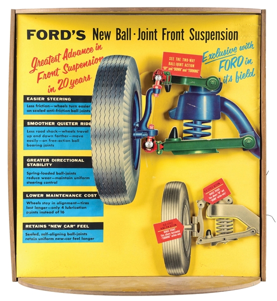 FORDS NEW BALL JOINTS FRONT SUSPENSION ANIMATED DEALERSHIP DISPLAY. 