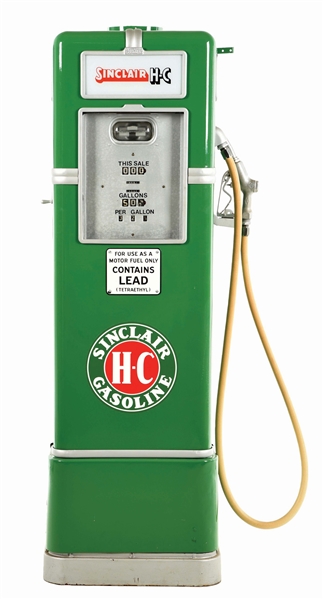BOWSER & CO. MODEL #565 GAS PUMP RESTORED IN SINCLAIR GASOLINE. 