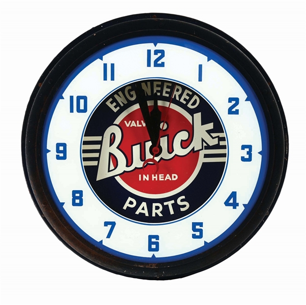 ENGINEERED BUICK PARTS NEON CLOCK.