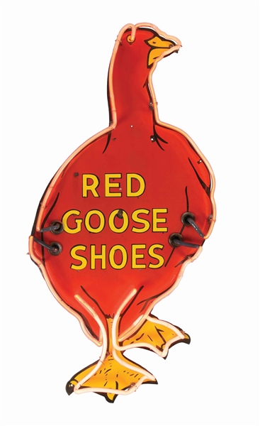 RED GOOSE SHOES NEON SIGN.