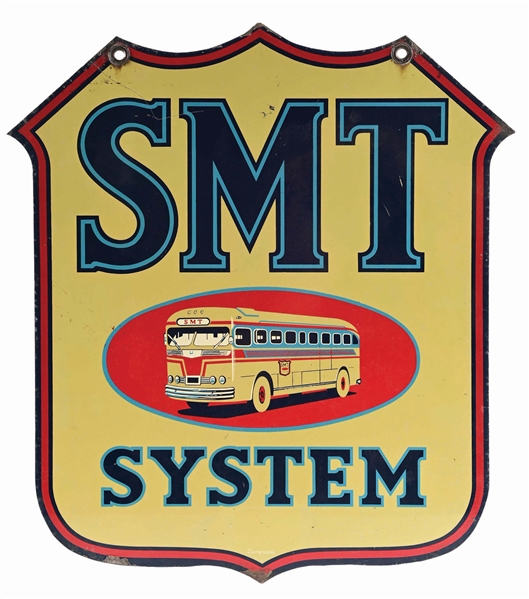 SMT BUS LINES TIN SIGN W/ BUS GRAPHIC. 
