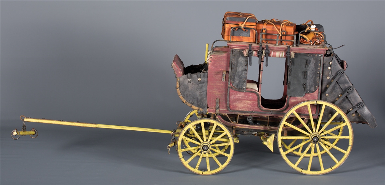 ROY LUTTRELL MINIATURE "DEMOSS" STAGECOACH