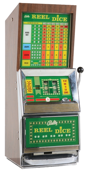 5¢ BALLY "REEL DICE" SLOT MACHINE MODEL 935.