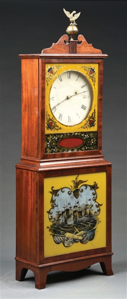 FEDERAL ERA AARON WILLARD JR. MASSACHUSETTS SHELF CLOCK