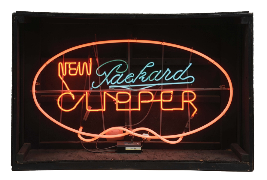 NEW PACKARD CLIPPER SKELETON NEON SIGN.