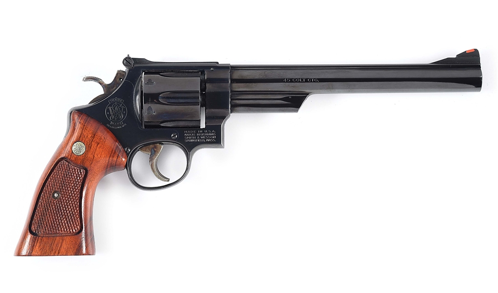 (M) CASED SMITH & WESSON MODEL 25-5 DOUBLE ACTION REVOLVER.