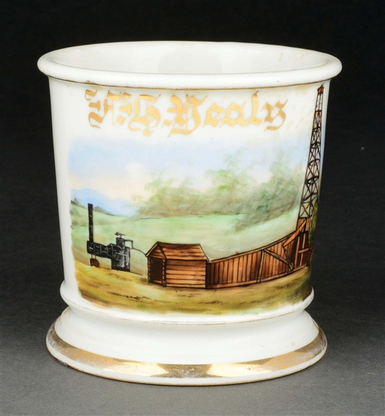 OILRIG OPERATOR SHAVING MUG.