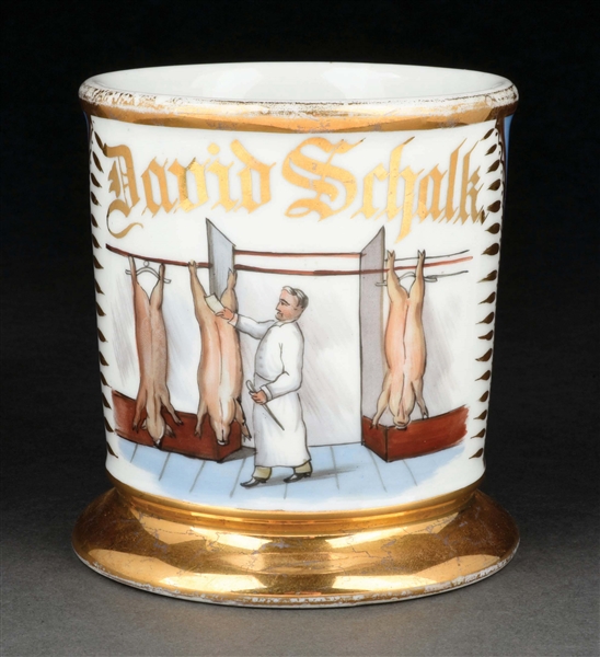 BUTCHER SHAVING MUG.