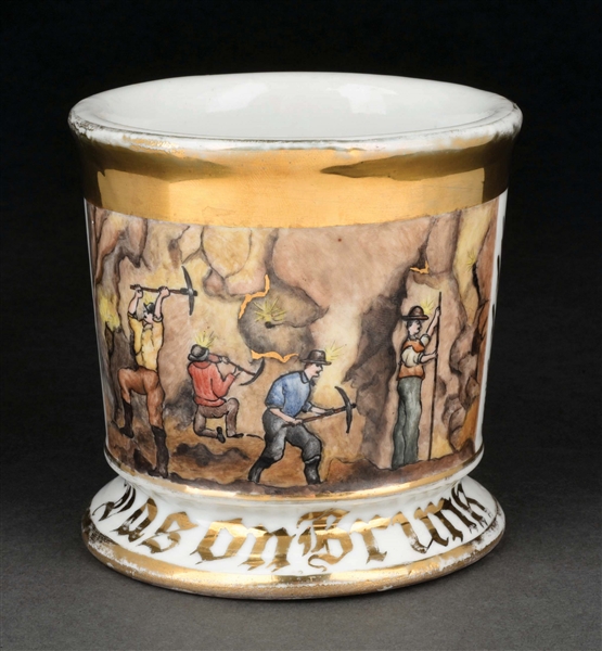 GOLD MINER SHAVING MUG.