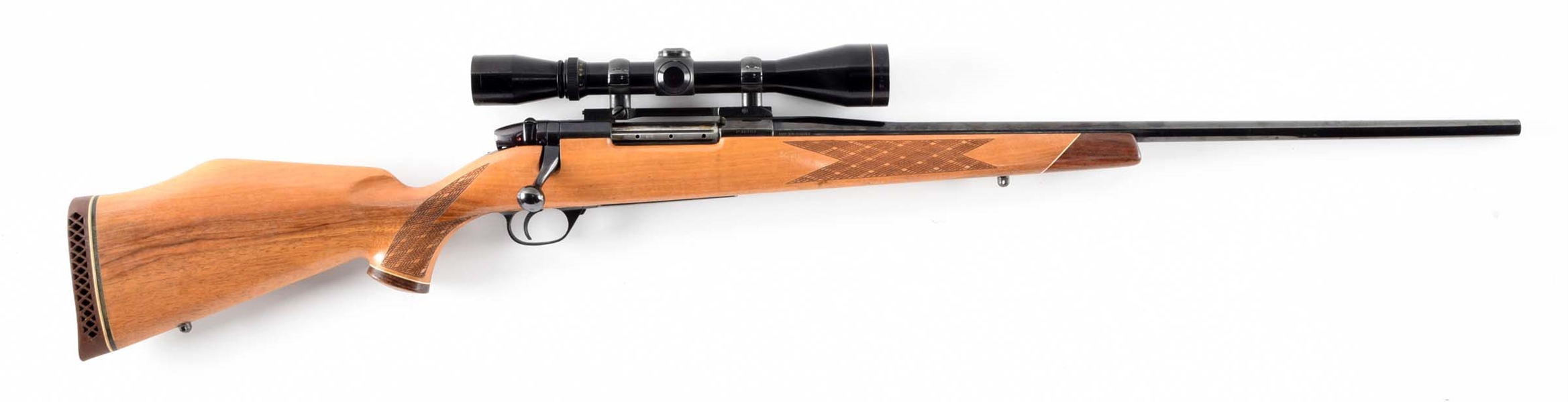 (C) WEATHERBY MARK V BOLT ACTION RIFLE IN .300 WEATHERBY MAGNUM. 