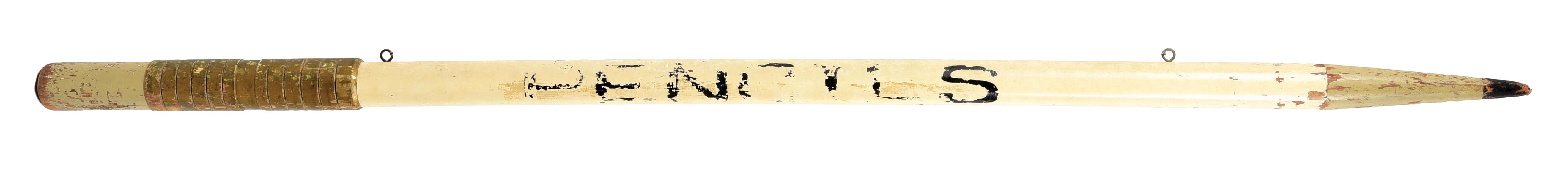 WOODEN PENCIL TRADE SIGN.